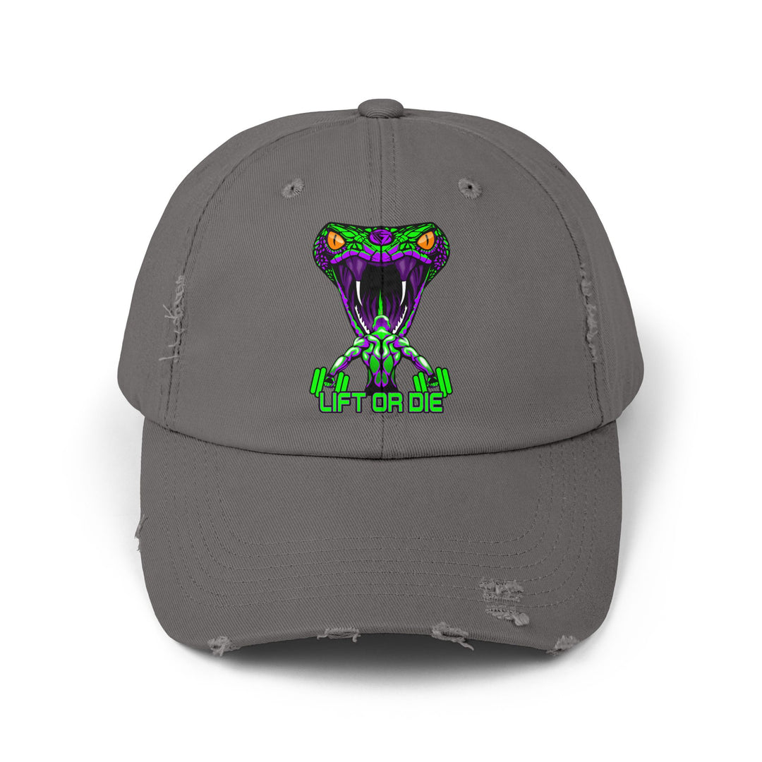 MAN VS VIPER PURPLE GREEN /LIFT OR DIE CAP
