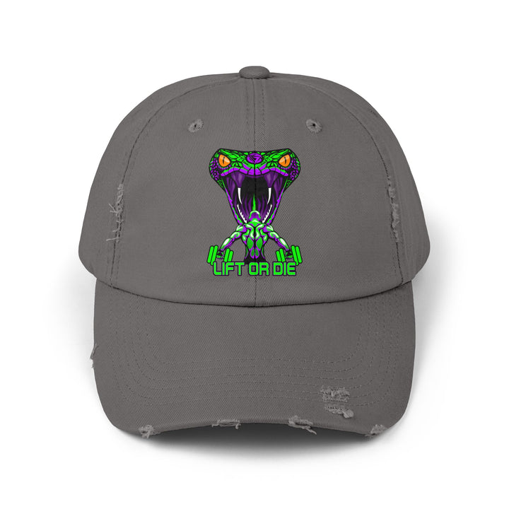 MAN VS VIPER PURPLE GREEN /LIFT OR DIE CAP