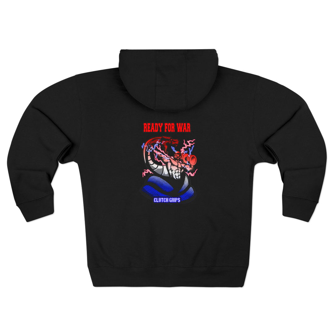 MAC VS SNAKE RED WHITE BLUE FADE /READY FOR WAR ZIP UP