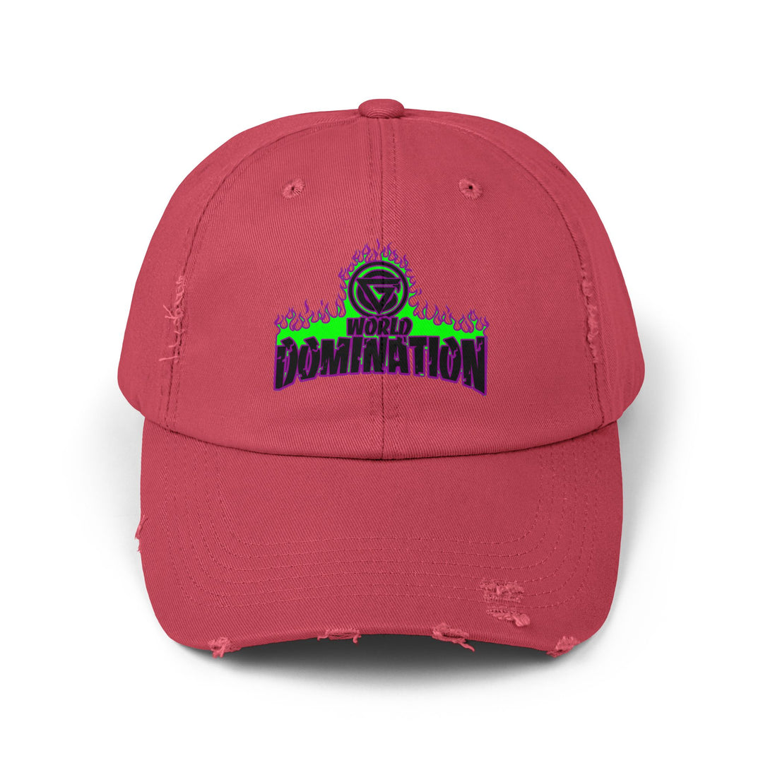 CG PURPLE GREEN FIRE /WORLD DOMINATION CAP