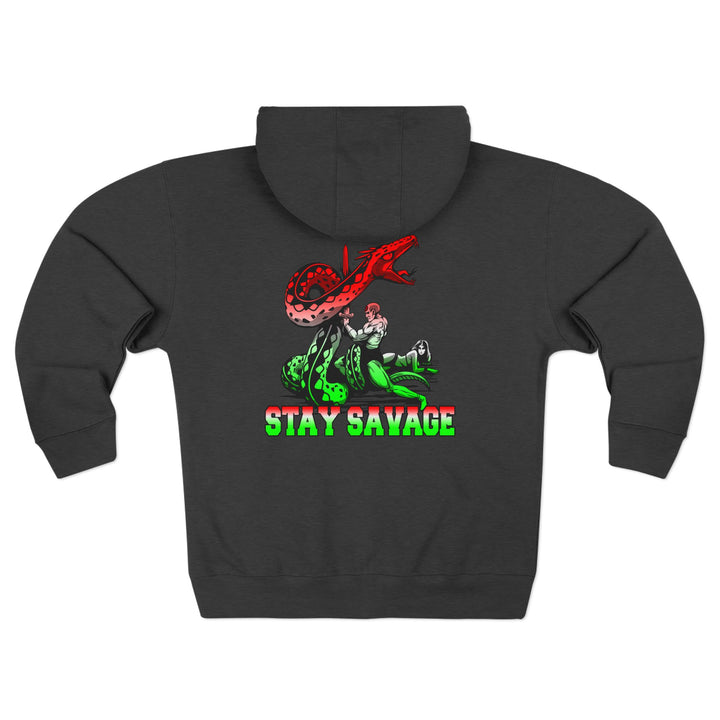 CG SERPENT SLAYER RED WHITE GREEN FADE /STAY SAVAGE ZIP UP