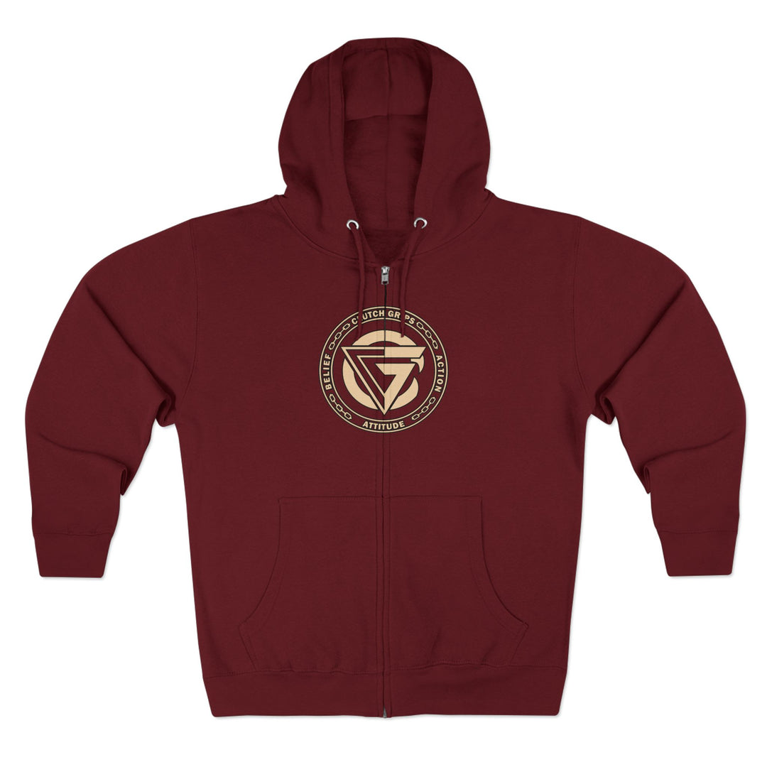 CG SGL SKULL BELL DESRT SAND/READY FOR WAR ZIP UP