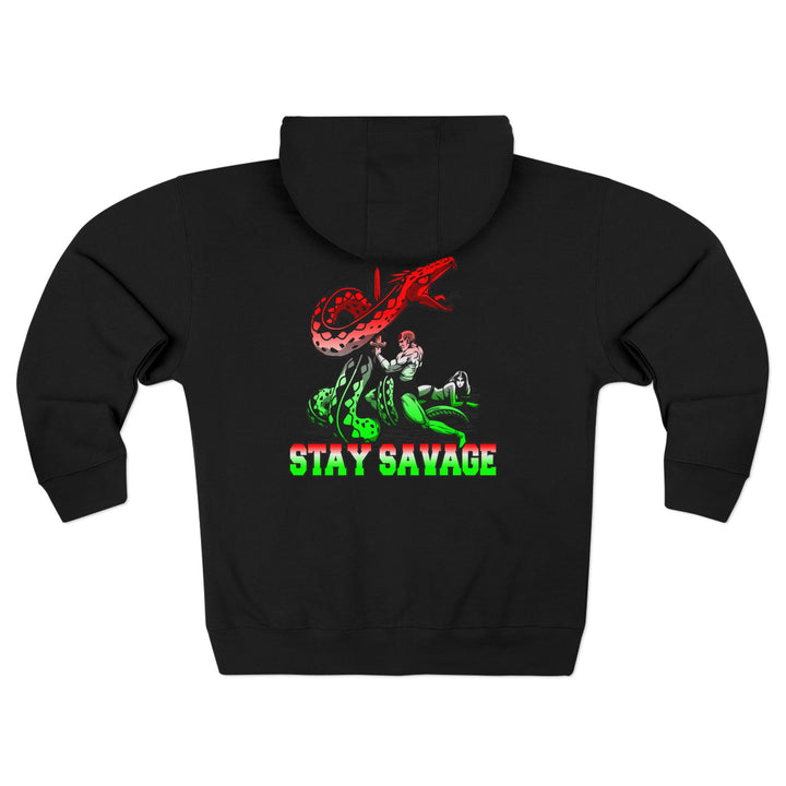 CG SERPENT SLAYER RED WHITE GREEN FADE /STAY SAVAGE ZIP UP