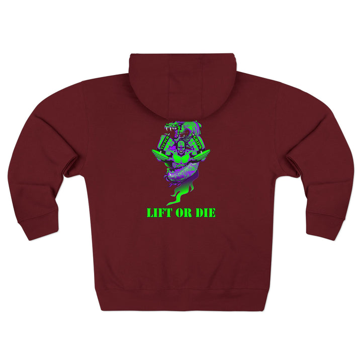 MAC DRAGON SNAP PURPLE GREEN /LIFT OR DIE ZIP UP