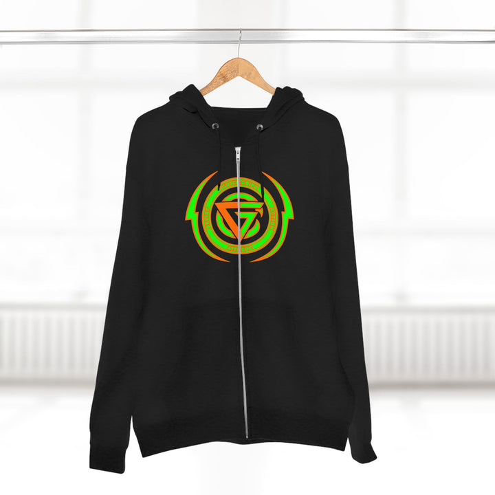 SPARTAN LIFT ORANGE GREEN  /LIFT HARDER ZIP UP