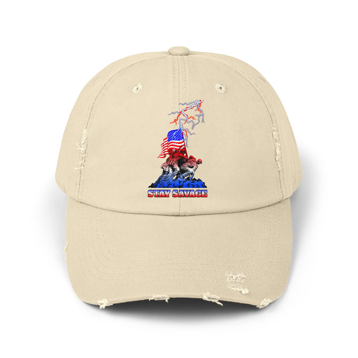 FREEDOM WARRIORS RED WHITE BLUE FADE /STAY SAVAGE CAP