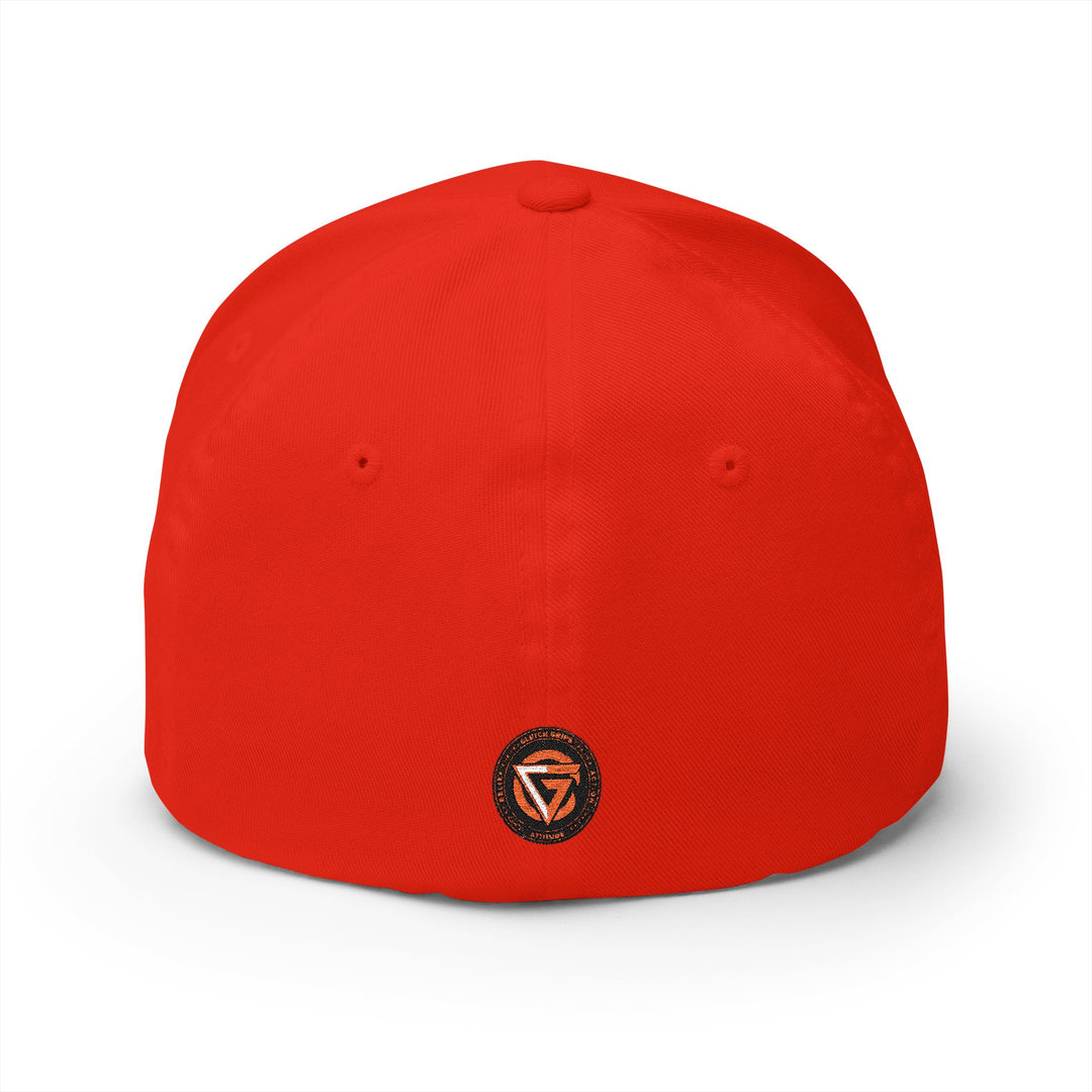 CG FINAL BOSS RED BLACK LOGO /FLAG /STAY SAVAGE Closed-Back Structured Cap (Embroidery)