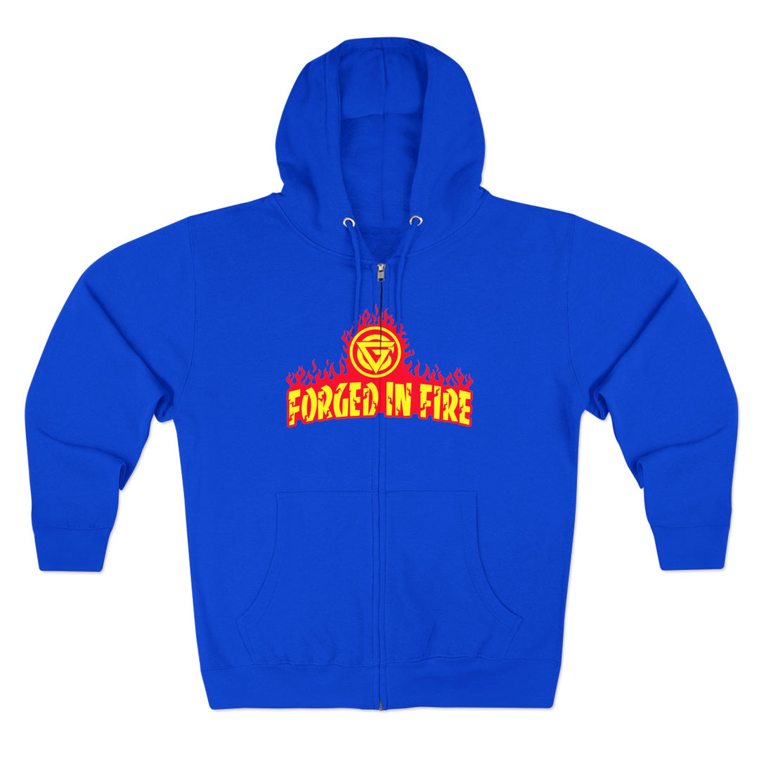 CG DBL SKULL BELL RED GOLD/READY FOR WAR ZIP UP