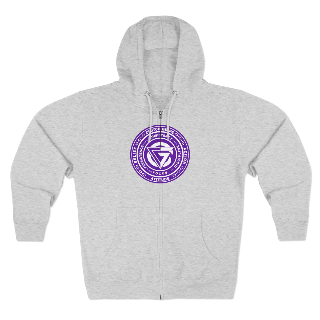 CG COLISEUM MAC PURPLE WHITE /LIFT HARDER ZIP UP