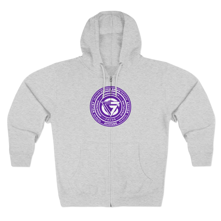 CG COLISEUM MAC PURPLE WHITE /LIFT HARDER ZIP UP