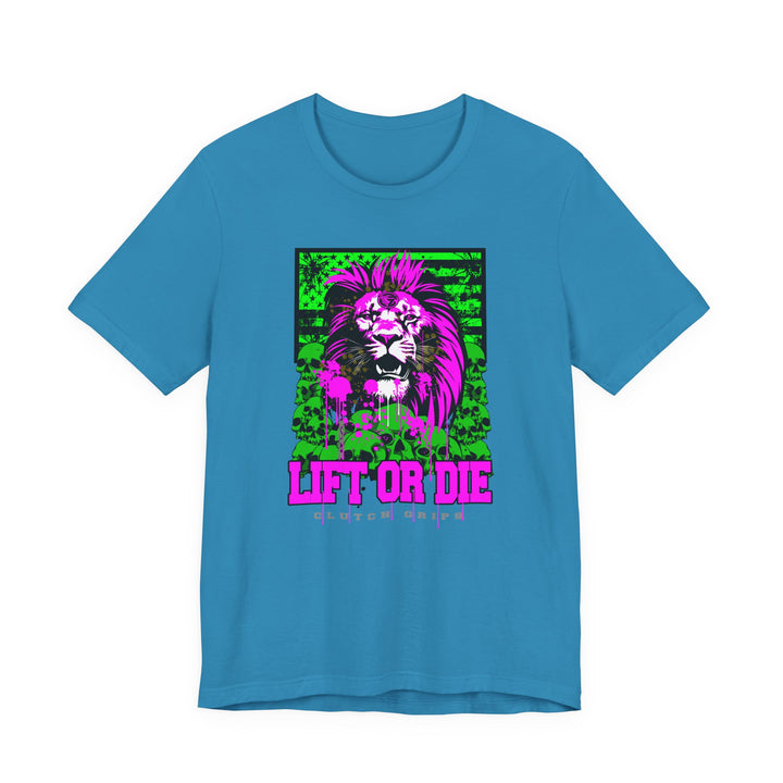 LION HEART PURPLEGREEN/LIFT OR DIE