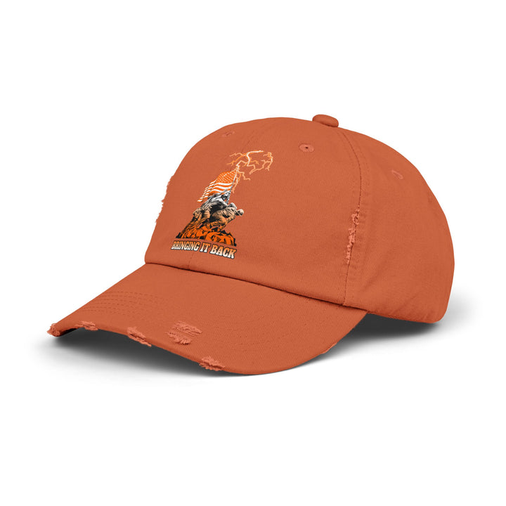 AMERICAN WARRIORS ORANGE WHITE FADE /BRINGING IT BACK CAP