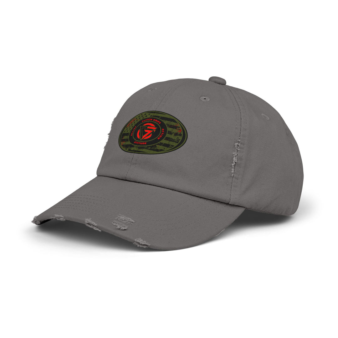 OD GREEN MILTARY BLOODY DISTRESSED TRIBUTE CAP