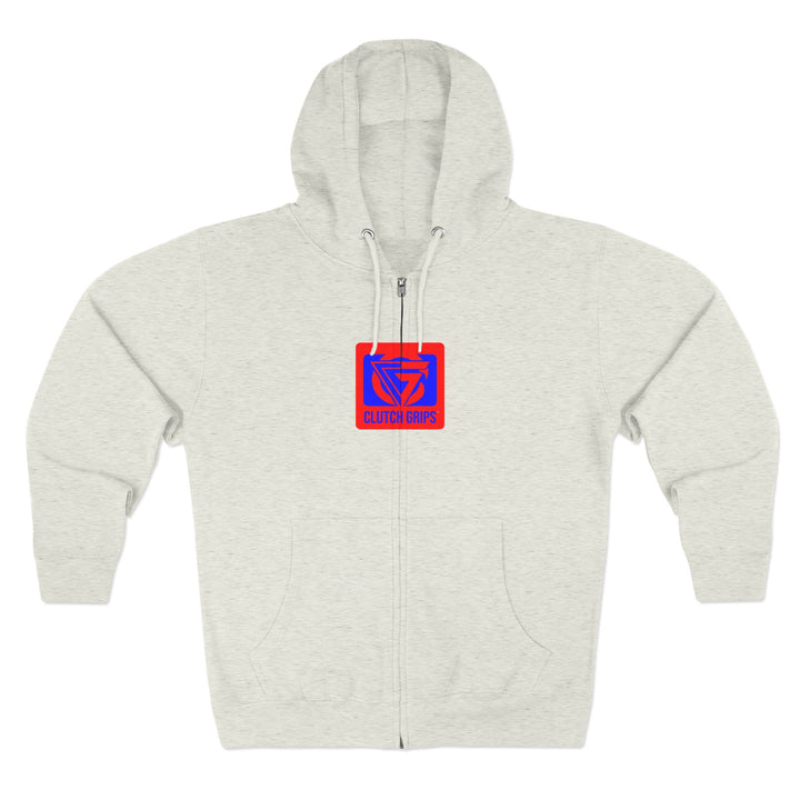 ENTER THE MAC HYPER RED BLUE /LIFT OR DIE ZIP UP