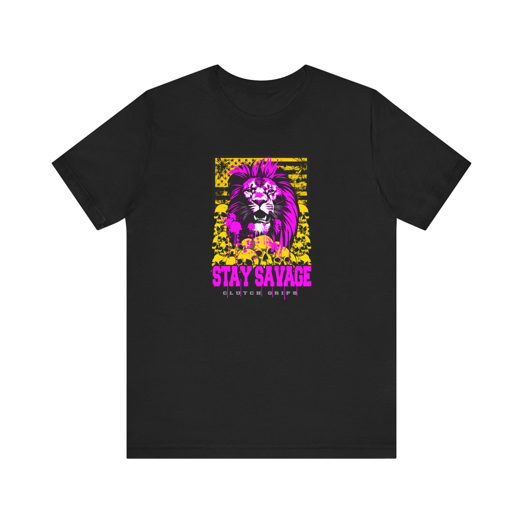 LION HEART FREEDOM TEE PURPLE GOLD /STAY SAVAGE