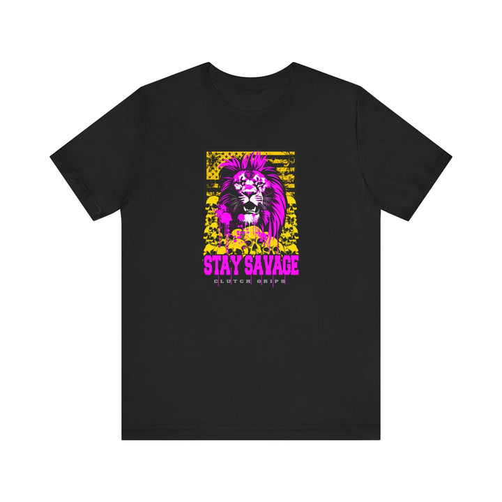 LION HEART FREEDOM TEE PURPLE GOLD /STAY SAVAGE