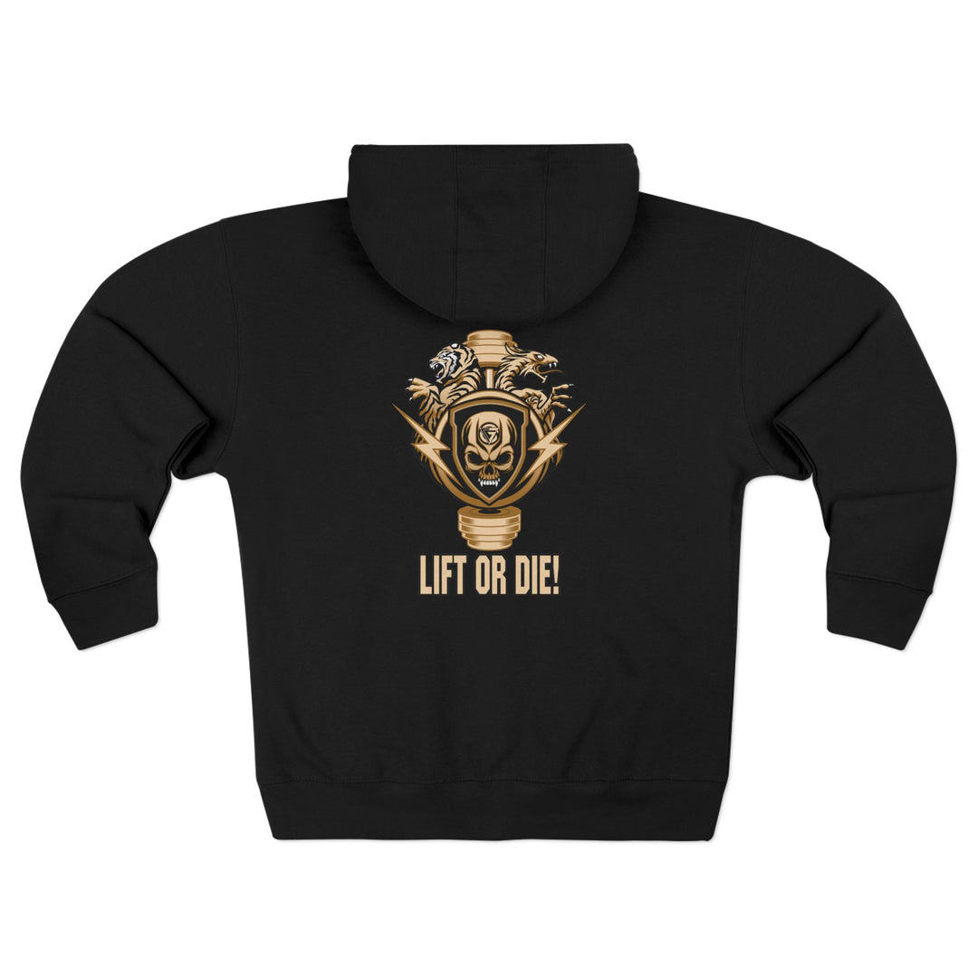 CG SGL SKULL BELL DESRT SAND/LIFT OR DIE ZIP UP
