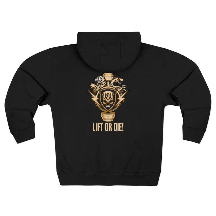 CG SGL SKULL BELL DESRT SAND/LIFT OR DIE ZIP UP