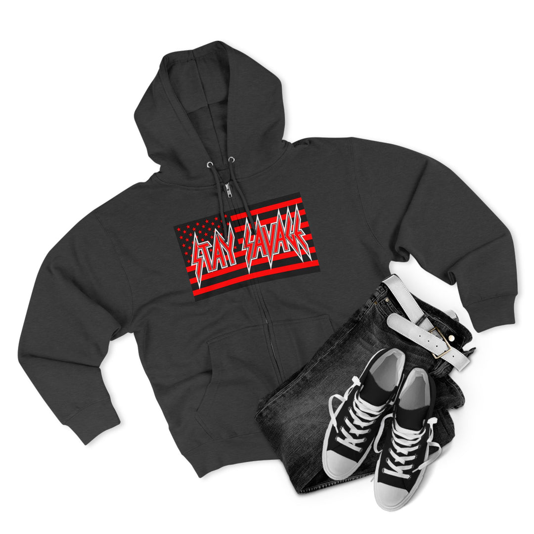 CG  NAVY SEAL TRIBUTE  RIP RED BLACK /DONT BE A BITCH ZIP UP