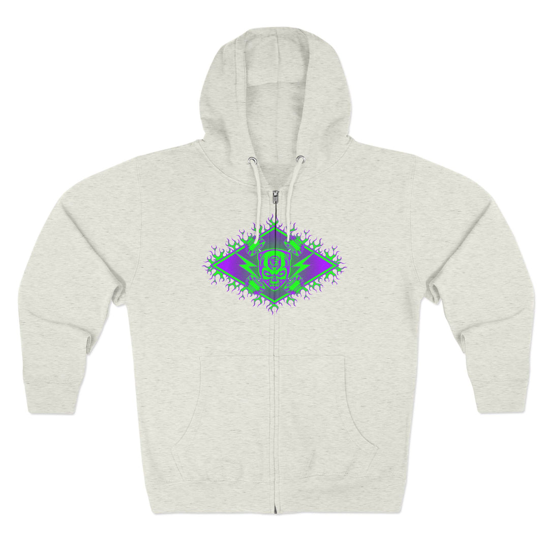 CG MAC JUMP PURPLE GREEN/LIFT OR DIE ZIP UP