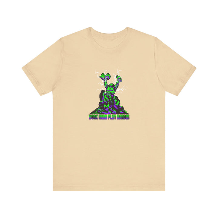 CG CONFIDENCE MAN PURPLE GREEN/WORK HARD PLAY HARD