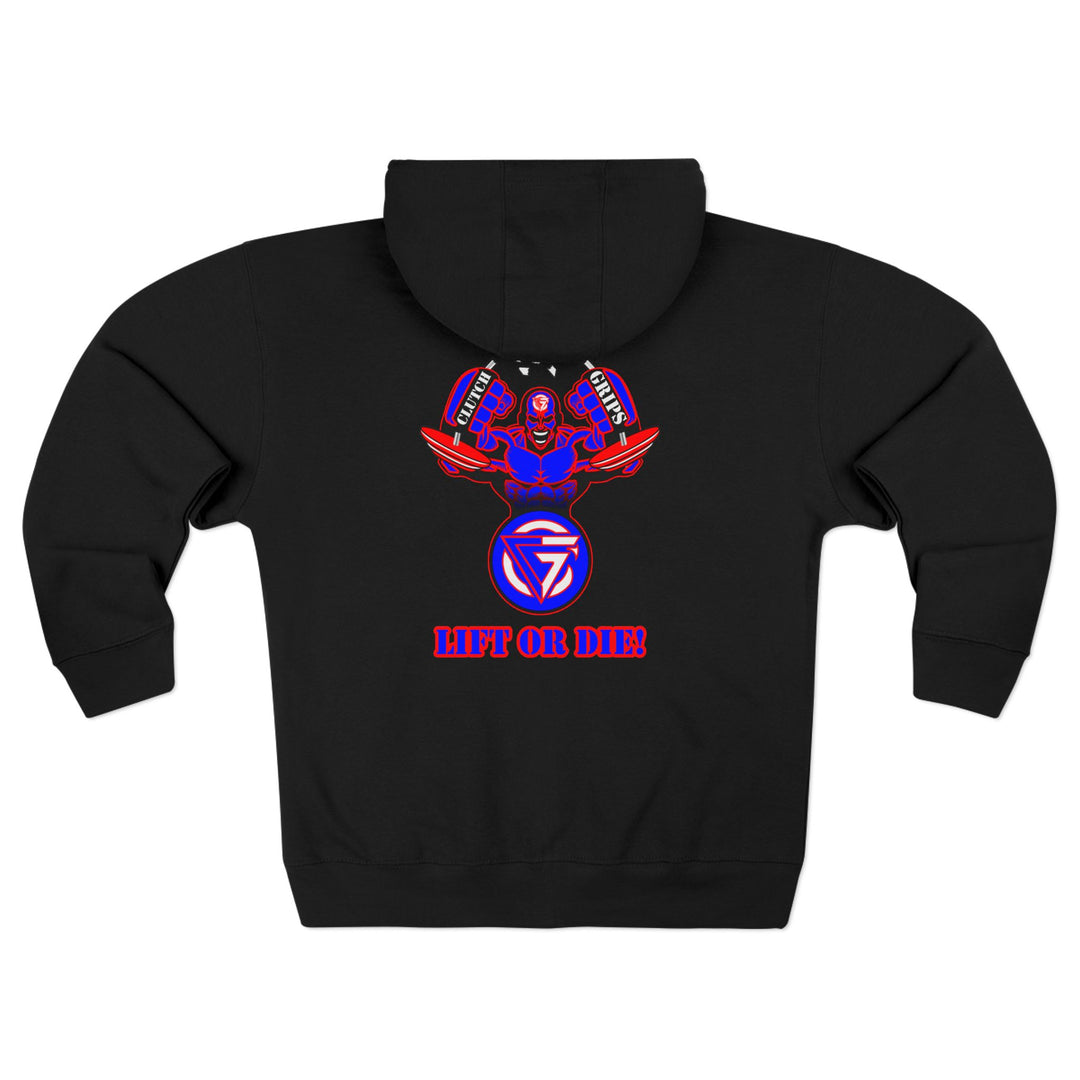 MAC SNAP RED BLUE/LIFT OR DIE ZIP UP