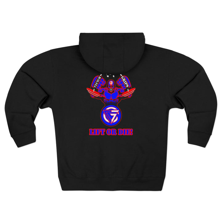 MAC SNAP RED BLUE/LIFT OR DIE ZIP UP