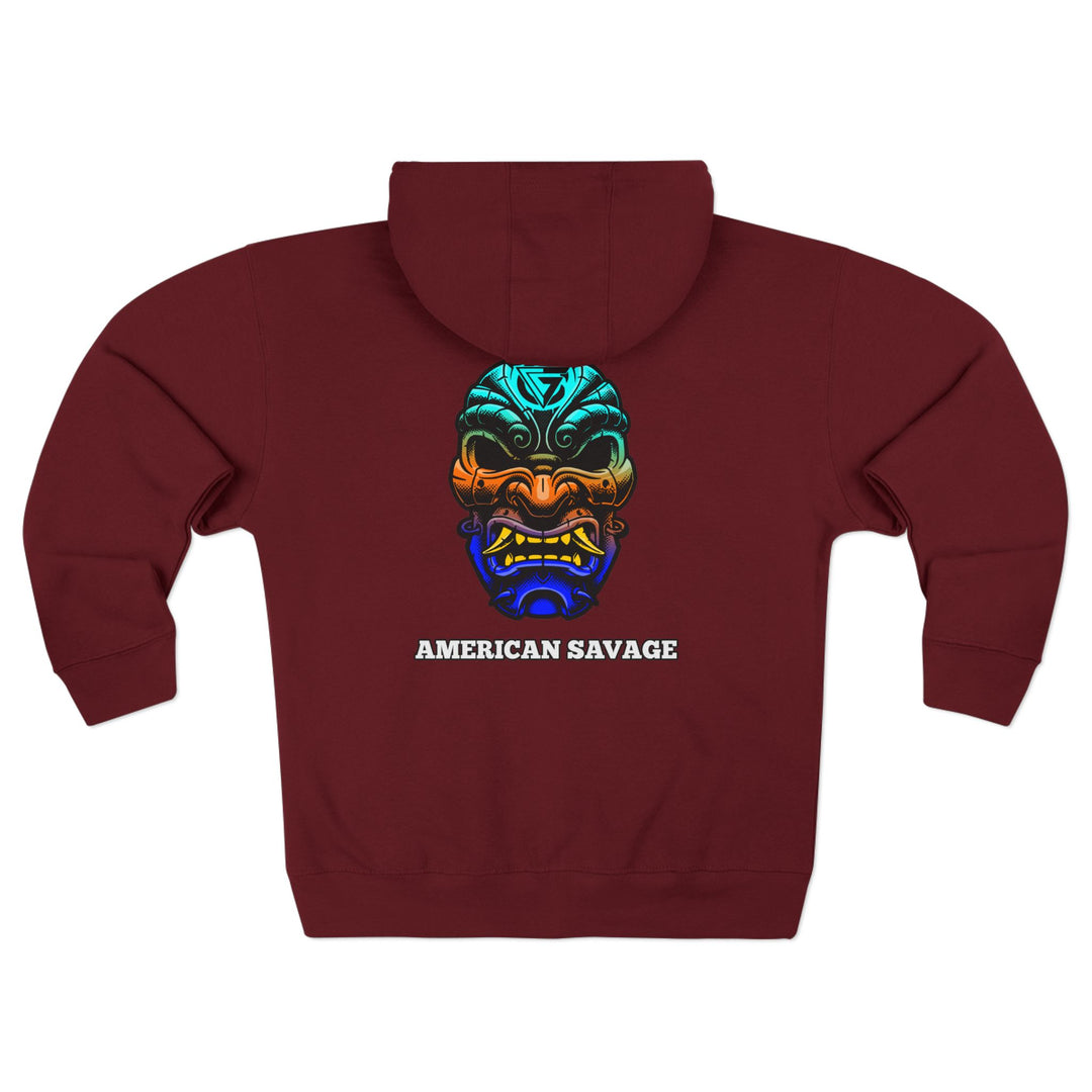 SAMURAI MAC BLUE ORANGE AQUA /AMERICAN SAVAGE ZIP UP