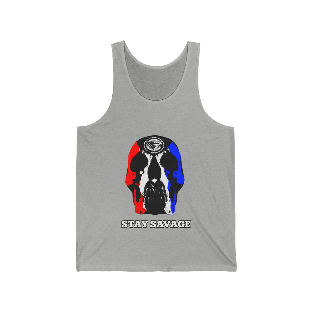 SKULLATOR TANK RED WHITE BLUE /STAY SAVAGE