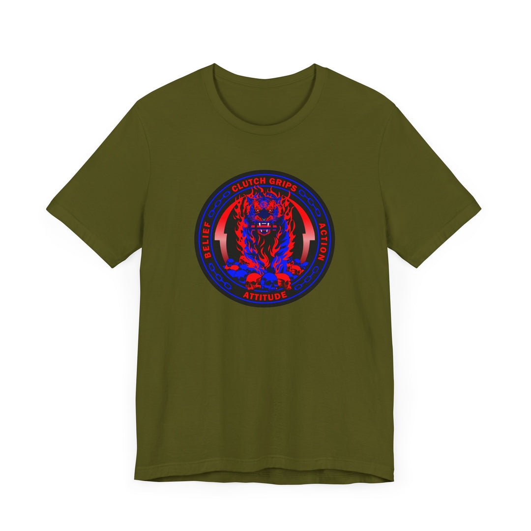 DYNAMITE TIGER RED BLUE COIN STYLE