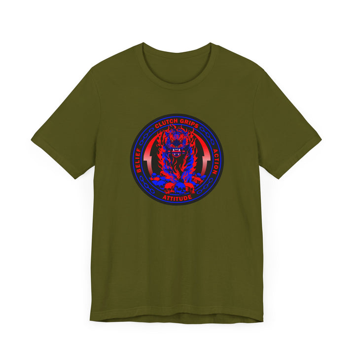 DYNAMITE TIGER RED BLUE COIN STYLE
