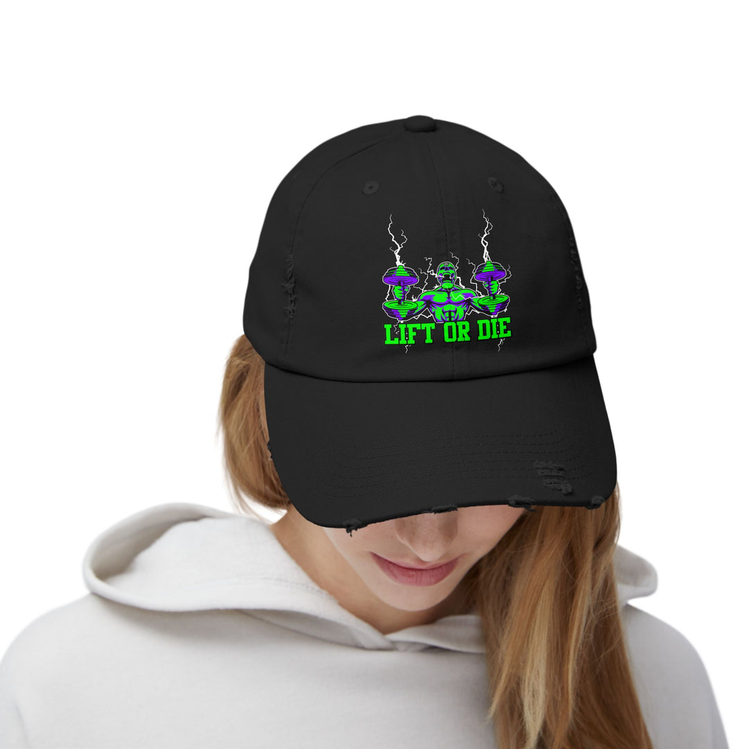 RIDE THE LIGHTNING HYPER PURPLE GREEN/LIFT OR DIE CAP