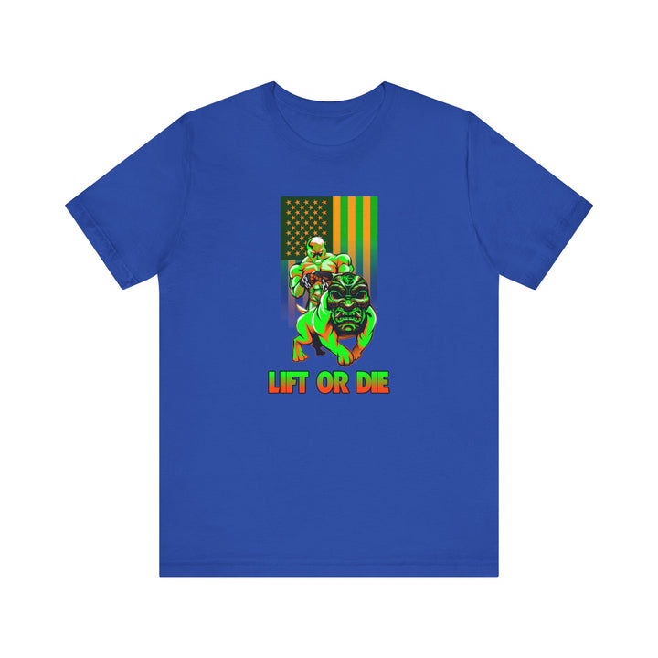 ANGRY DOG ORANGE GREEN  FLAG/LIFT OR DIE