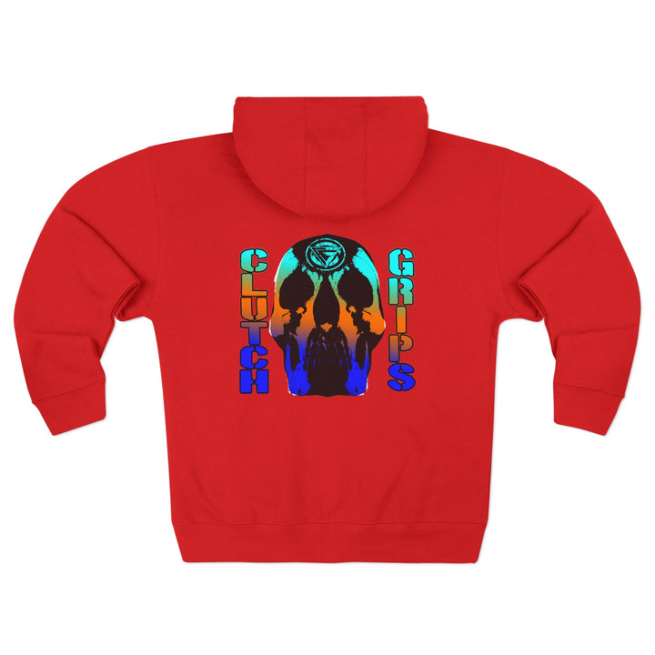 CG SKULLATOR BLUE ORANGE AQUA /WORLD DOMINATION ZIP UP