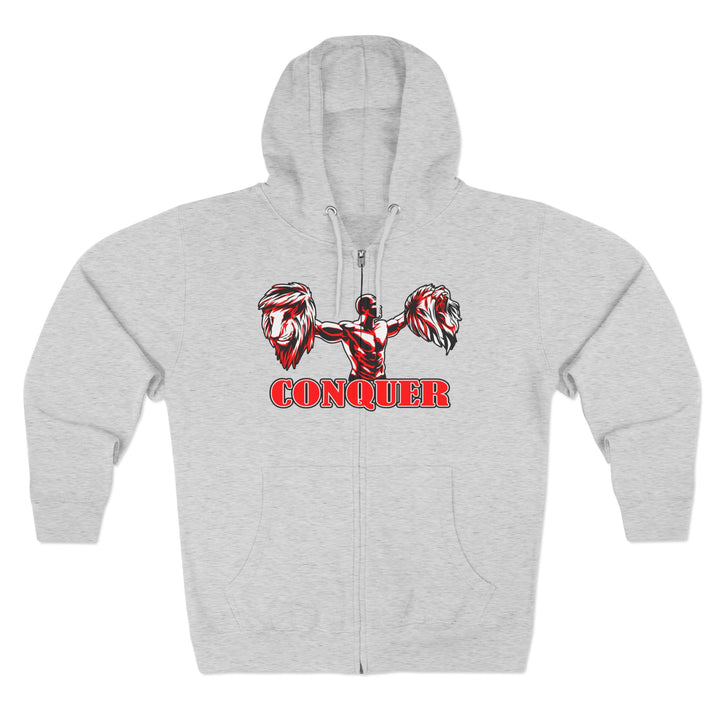 CG CORE WINNERS LOGO RED WHITE BLACK/CONQUER ZIP UP
