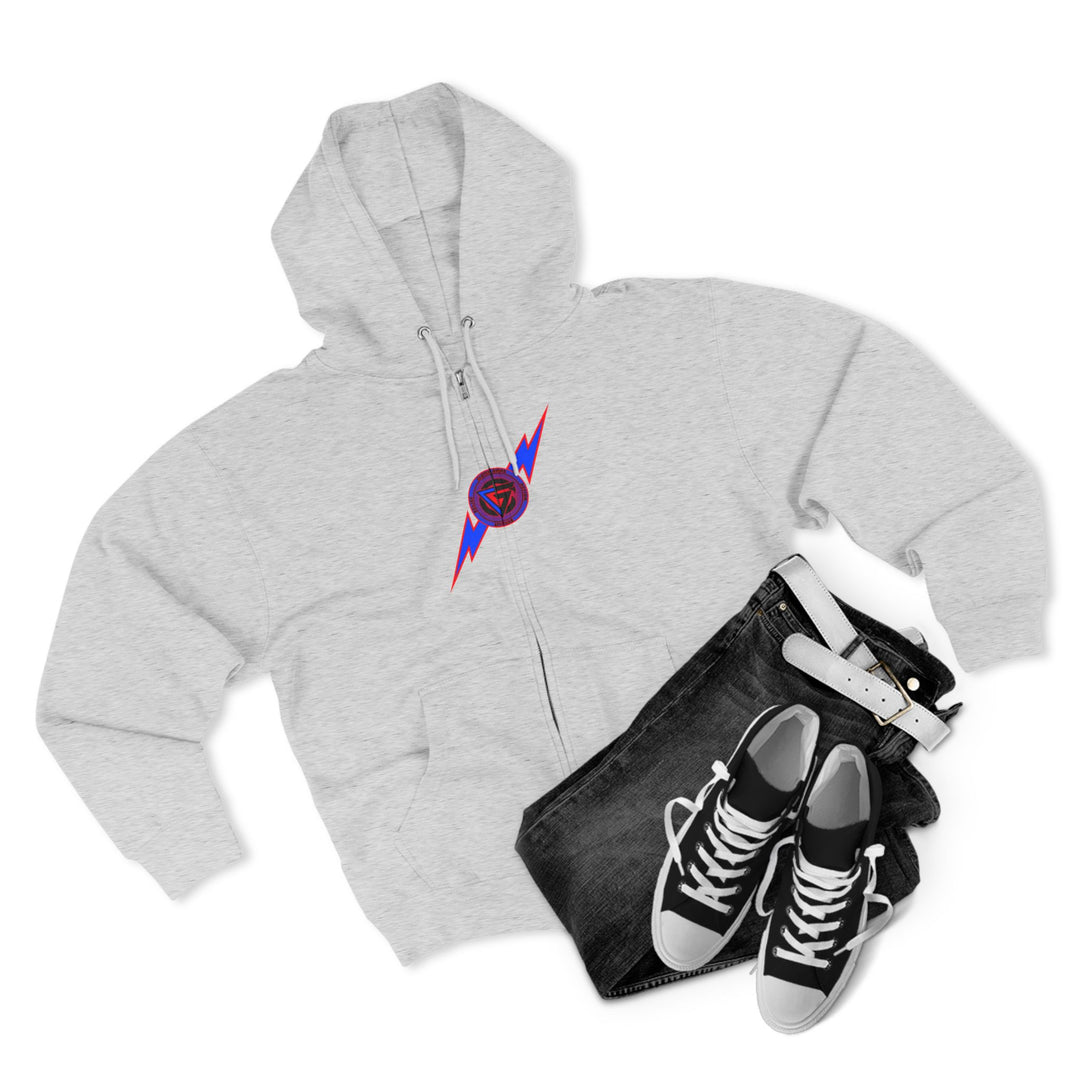 CG LION HEART RED WHITE BLUE /FIGHT FOR IT ZIP UP