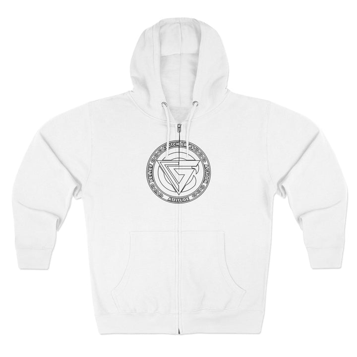 DYNAMITE TIGER WHITE BLACK /STAY SAVAGE ZIP UP