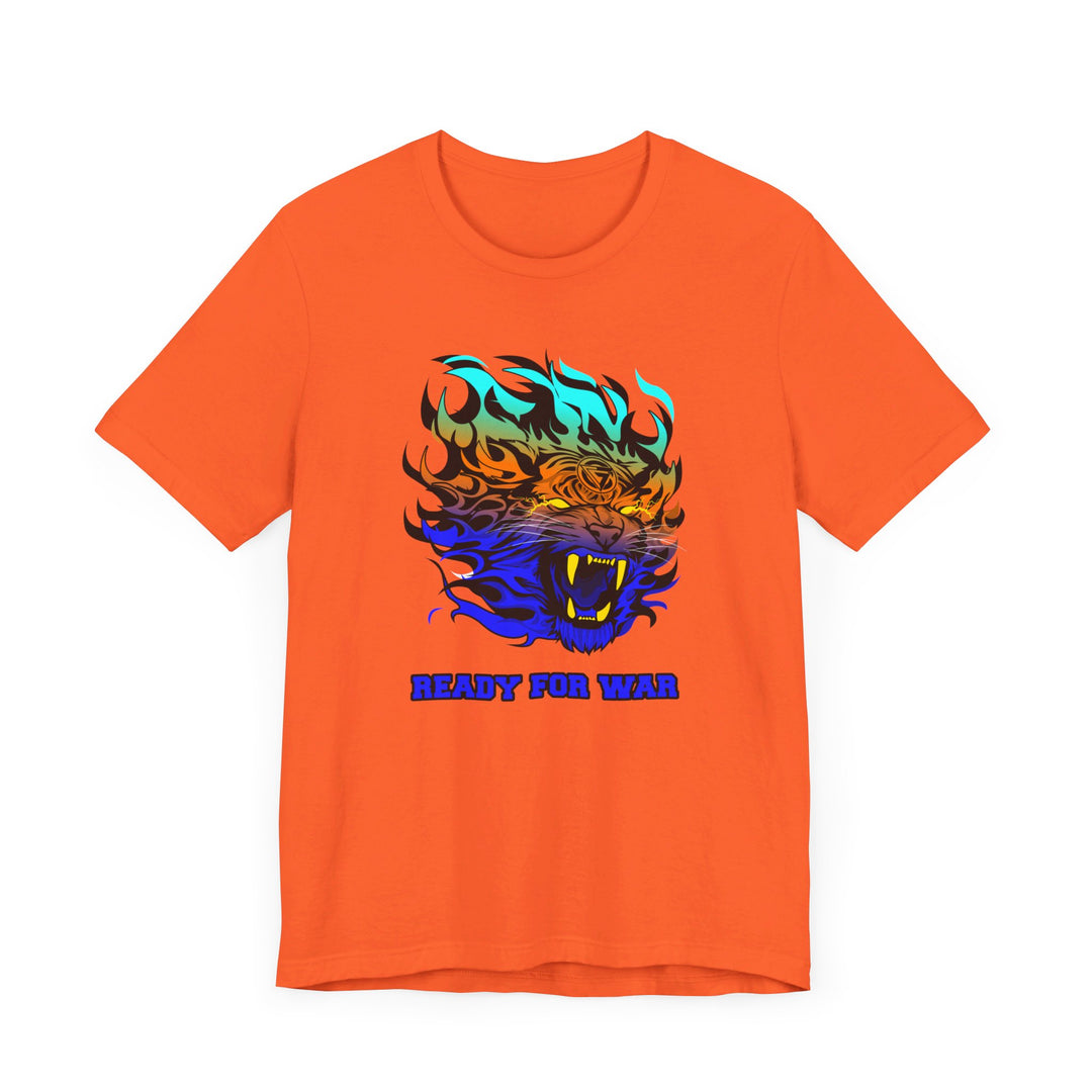 TIGER FLAME BLUE ORANGE AQUA FADE/READY FOR WAR