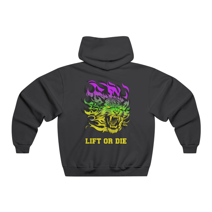 TIGER FLAME PURPLE GREEN YELLOW /LIFT OR DIE