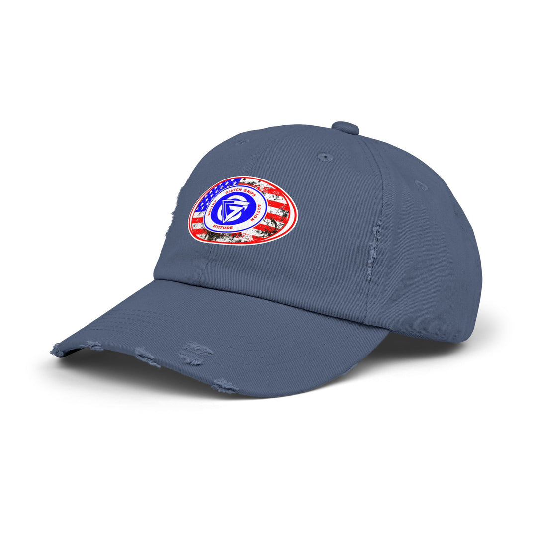 CG OVAL LOGO DISTRESSED FLAG /BELIEF ATTITUDE ACTION CAP