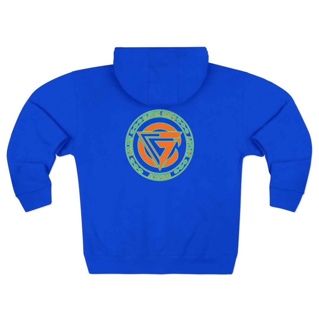 CG DIAMOND DBL BELL SKULL MIAMI COLORS /CLUTCHGRIPS ZIP UP
