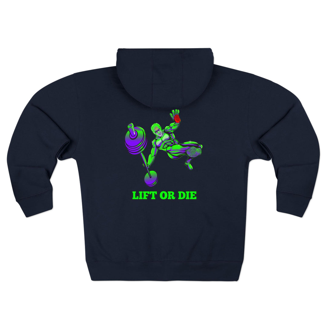 CG MAC JUMP PURPLE GREEN/LIFT OR DIE ZIP UP