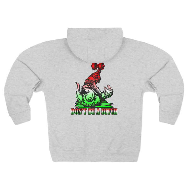 CG APE VS ZILLA RED WHITE GREEN FADE /DONT BE A BITCH ZIP UP