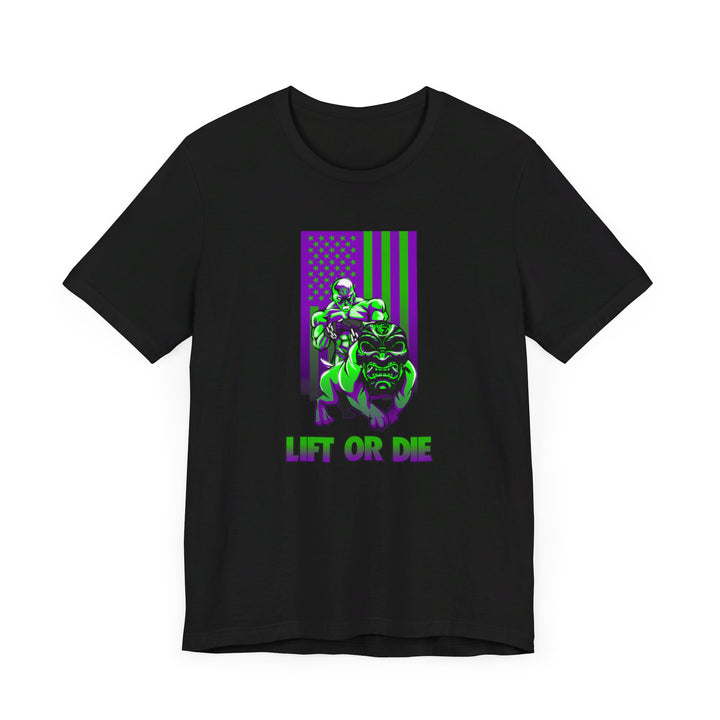 ANGRY DOG PURPLE GREEN FLAG/LIFT OR DIE
