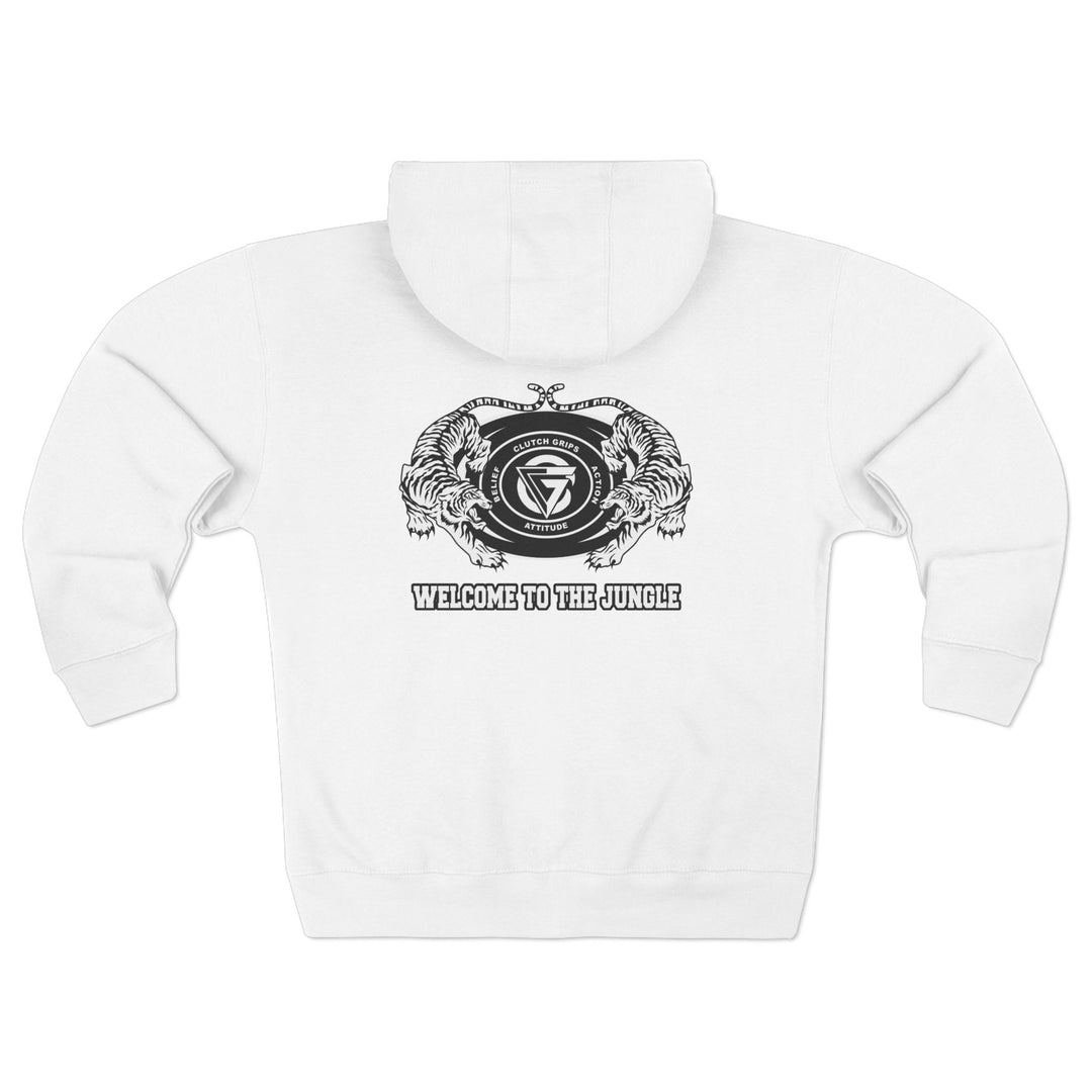 CG TIGER VS TIGER WHITE BLACK /WELCOME TO THE JUNGLE ZIP UP