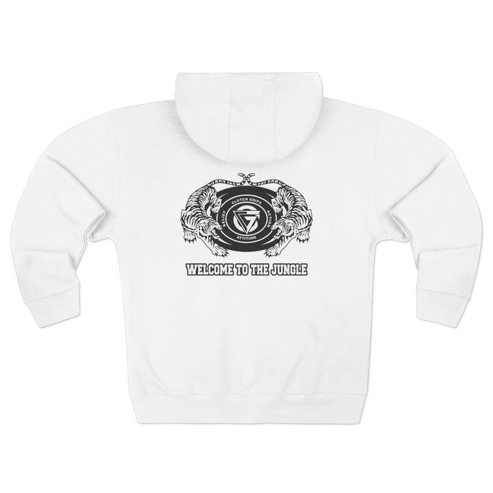 CG TIGER VS TIGER WHITE BLACK /WELCOME TO THE JUNGLE ZIP UP