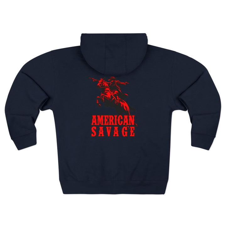 CG OUTLAW RED BLACK /AMERICAN SAVAGE ZIP UP