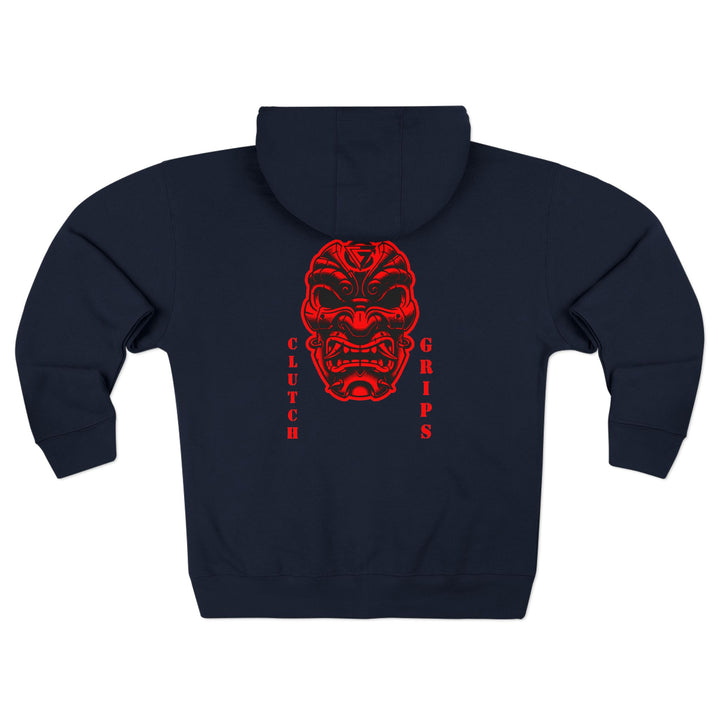 SAMURAI-MAC MASKRED BLACK/CLUTCHGRIPS  ZIP UP