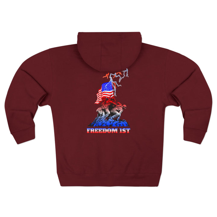 CG A AMERICAN WARRIORS ORANGE WHITE FADE /FREEDOM 1ST ZIP UP