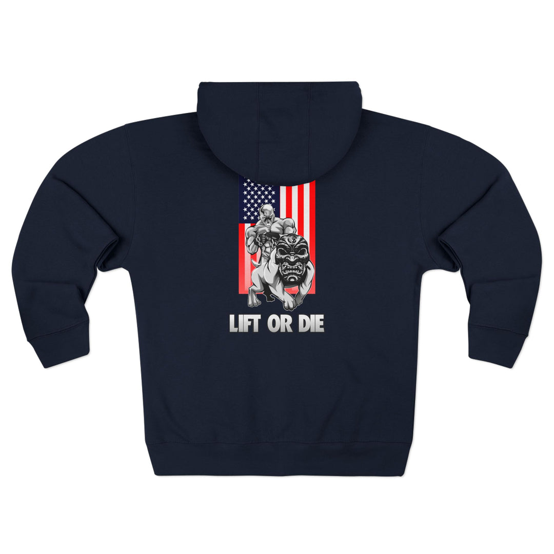 CG ANGRY DOG USA/LIFT OR DIE ZIP UP
